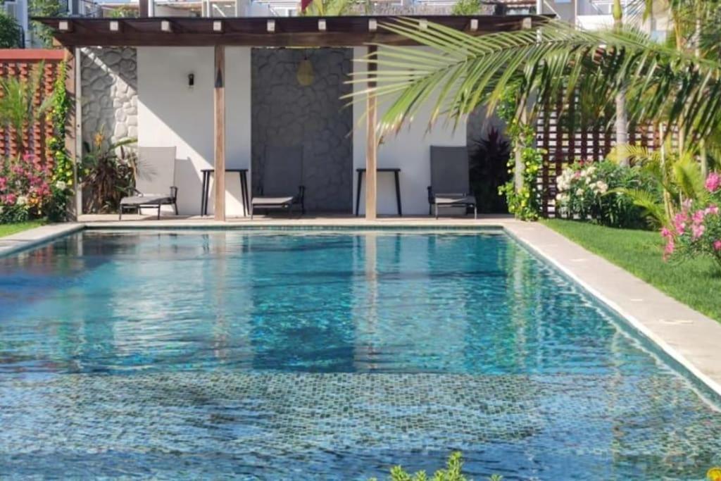 Departamento Con Alberca Apartment Manzanillo Bagian luar foto